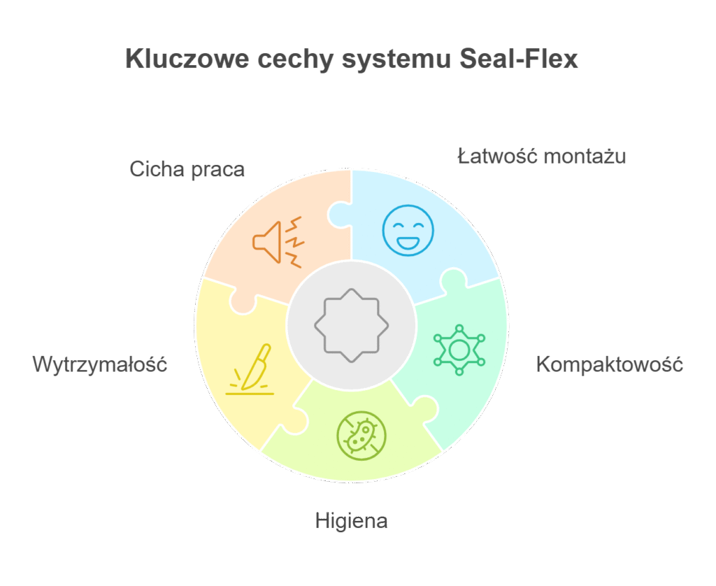 Bezuszczelkowy System Wentylacyjny Seal flex 5 Zalety systemu Seal Flex w domach jednorodzinnych visual selection 1